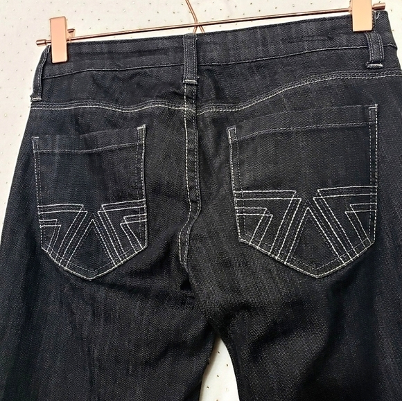 Black Skinny Straight Jeans *American Eagle *Sz 0* - Picture 2 of 5